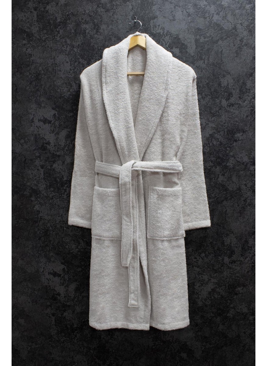 100% Cotton Shawl Loop Bathrobe Sand