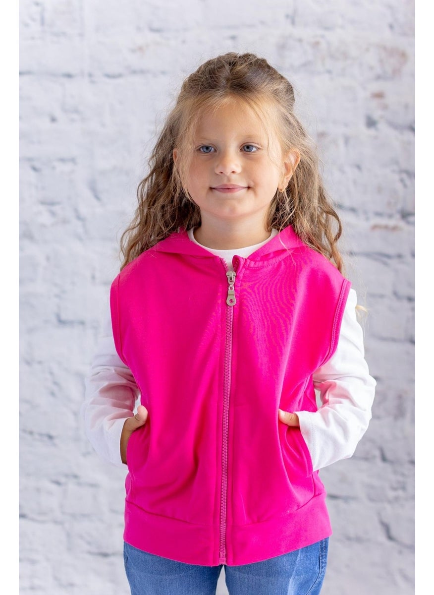Kids Basic Hooded Vest - Fusya