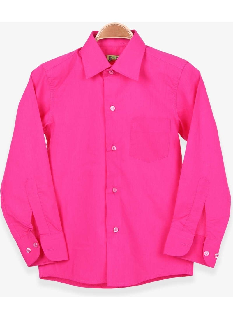 Boy's Shirt Basic 6-10 Years, Pink