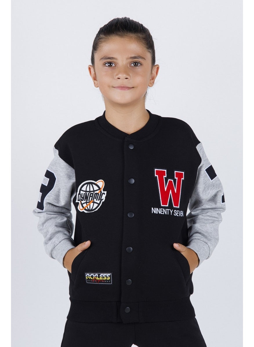 8-14 Years Old Cotton Thick Boys' College Jacket