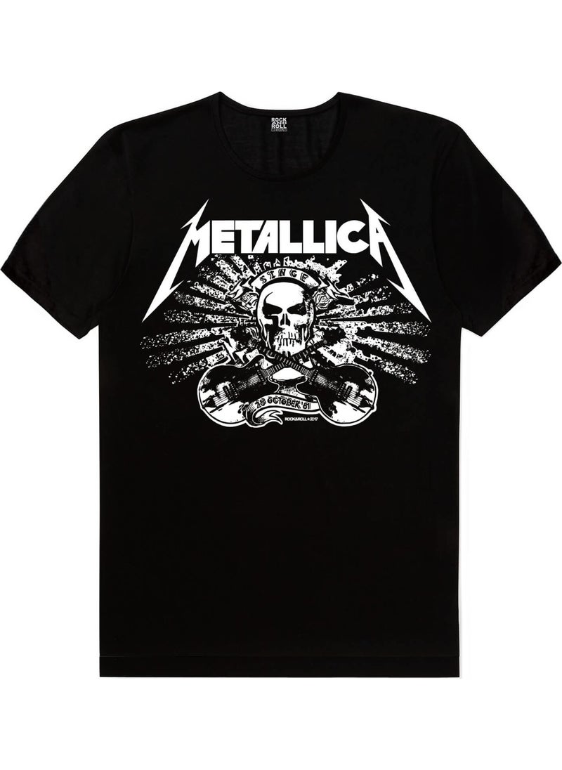 Metallica Skull Black Short Sleeve Unisex Kids T-Shirt