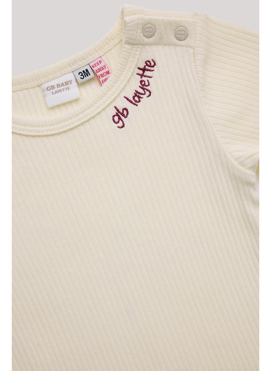 Bg Store Baby Boy Ecru Bodysuit
