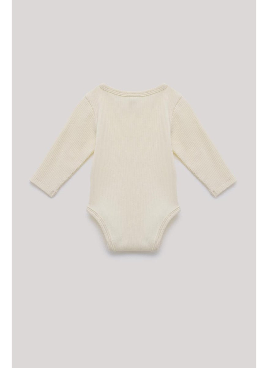 Bg Store Baby Boy Ecru Bodysuit