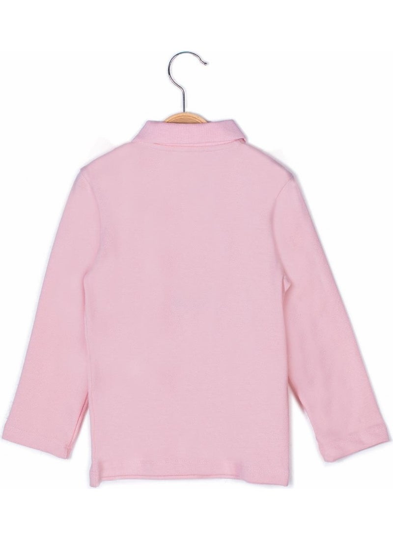 Girls Polo Neck Long Sleeve T-Shirt