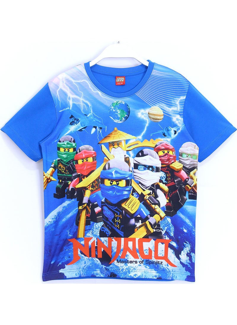 LEGO Ninjago Characters 3D Printed Boys Short Sleeve T-Shirt 001-0001850