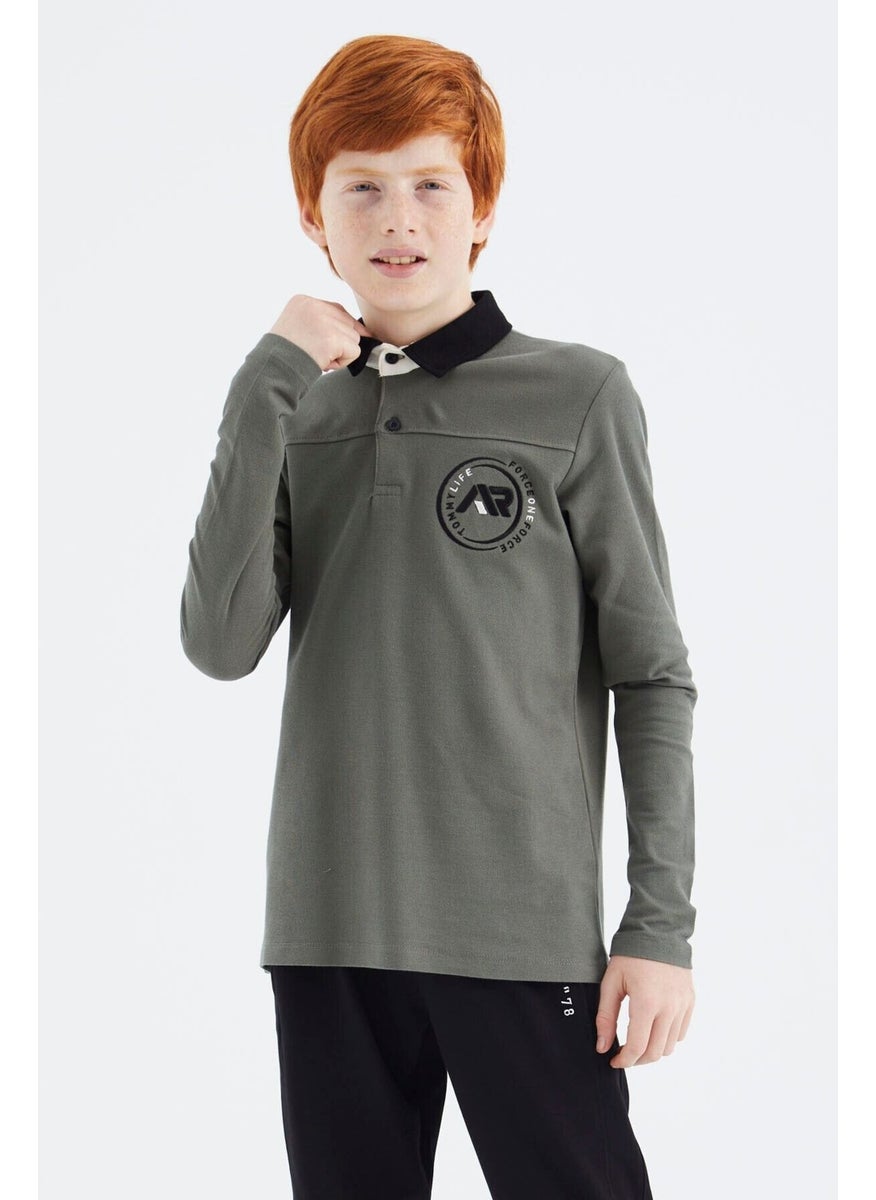 Cagla Polo Collar Boy T-Shirt - 11172