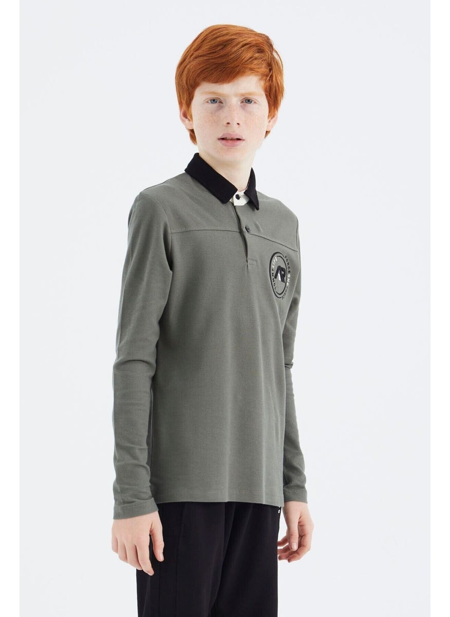 Cagla Polo Collar Boy T-Shirt - 11172