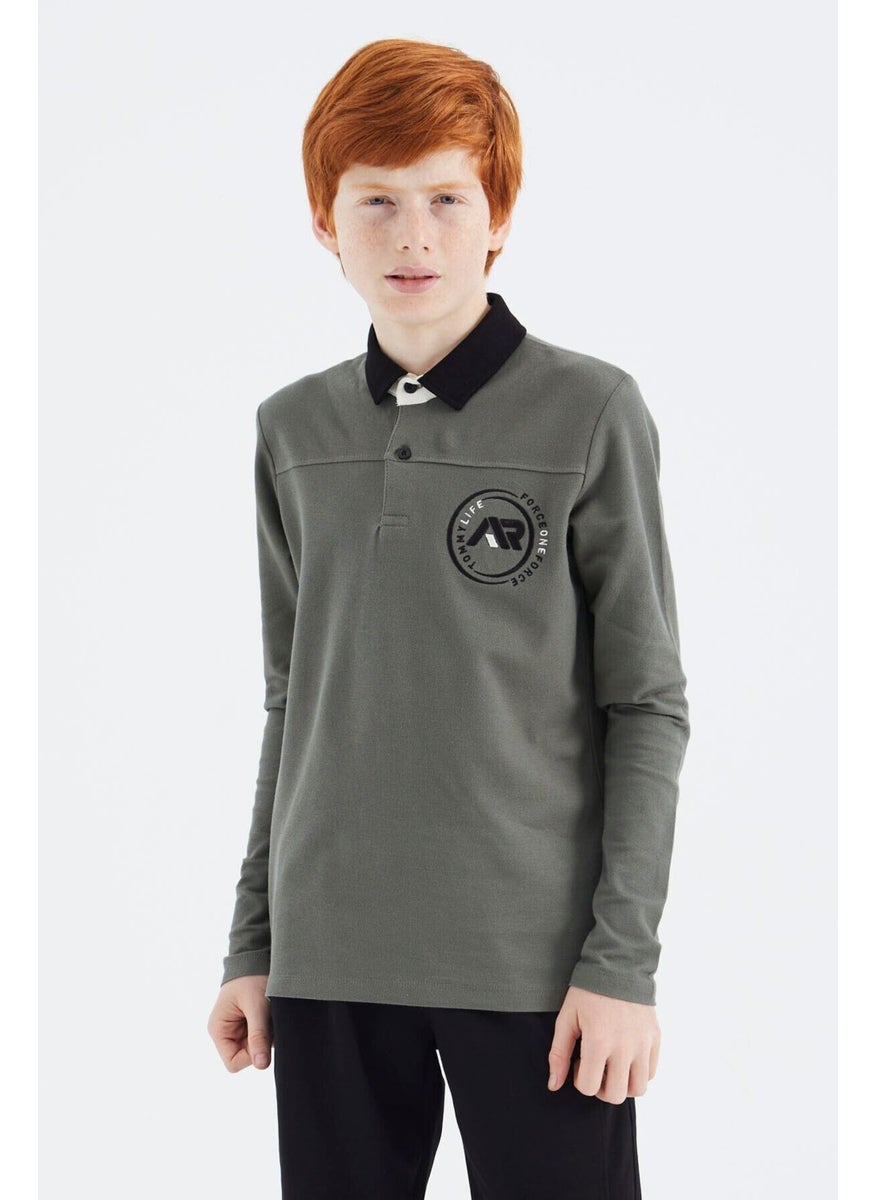 Cagla Polo Collar Boy T-Shirt - 11172