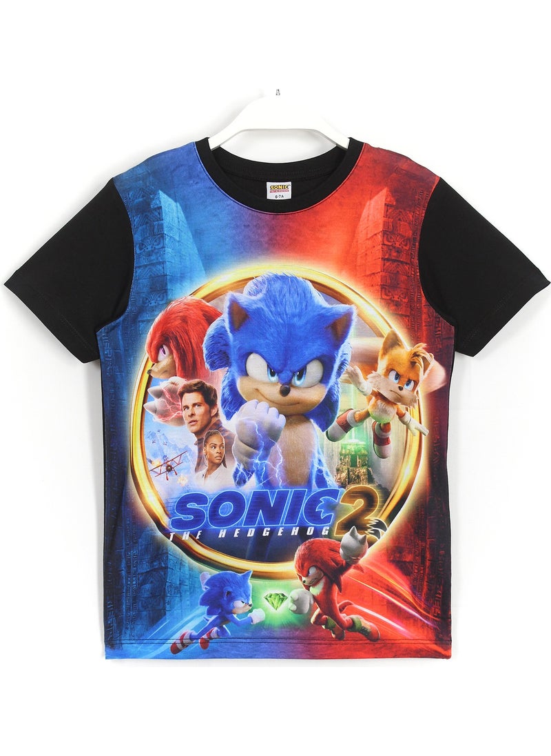 Sonic The Hedgehog 2 T-Shirt Black Color