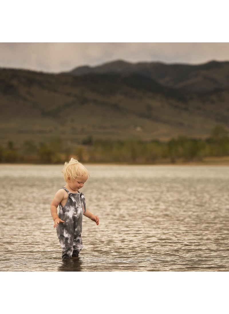 Gray Tie Dye Overalls