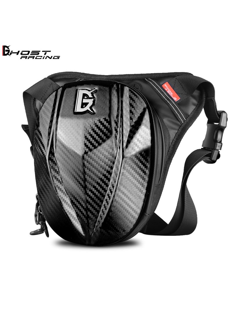 Unisex Motorcycle Leg Bag for Riders and Touring Black