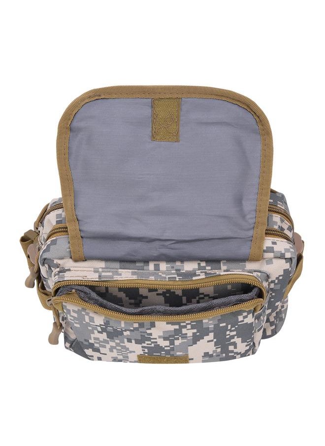 Oxford Cloth Outdoor Sport Waist Bag for Cycling Mountain Climbing Fishingcamouflage gray