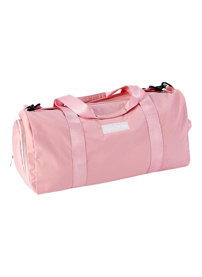 Dry Wet Separated Sport Gym Duffle Bag Pink