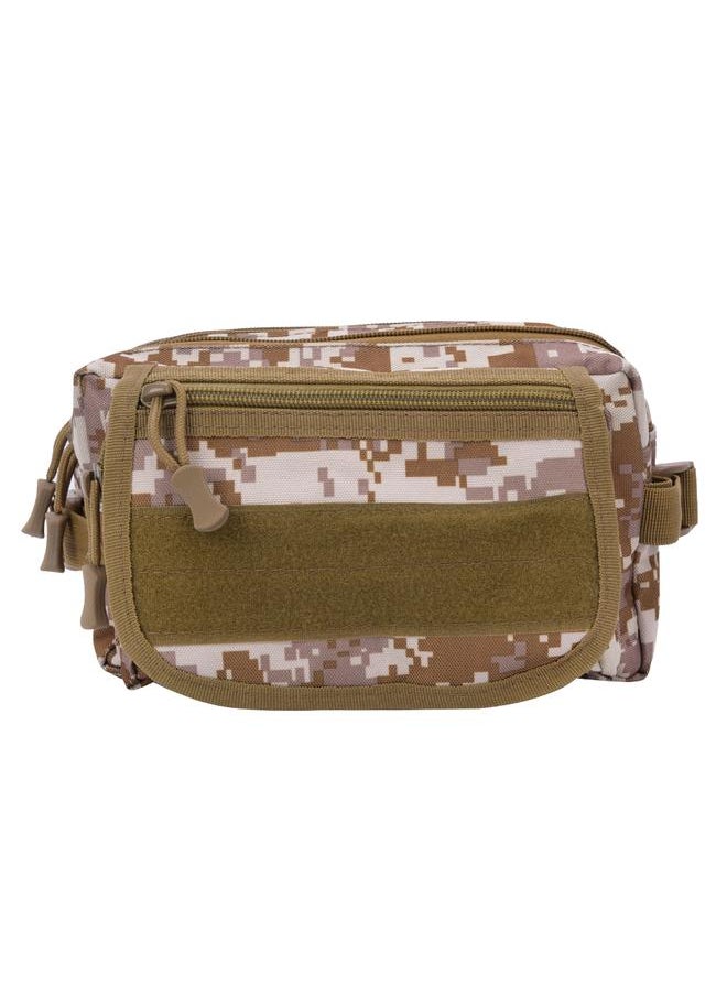 Oxford Cloth Outdoor Sport Waist Bag for Cycling Mountain Climbing Fishingcamouflage brown