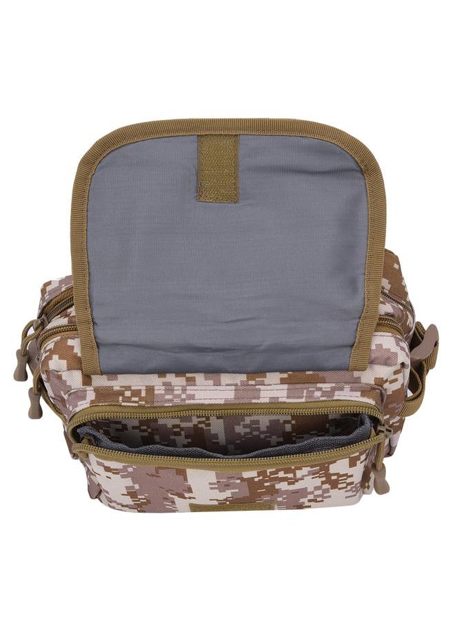 Oxford Cloth Outdoor Sport Waist Bag for Cycling Mountain Climbing Fishingcamouflage brown