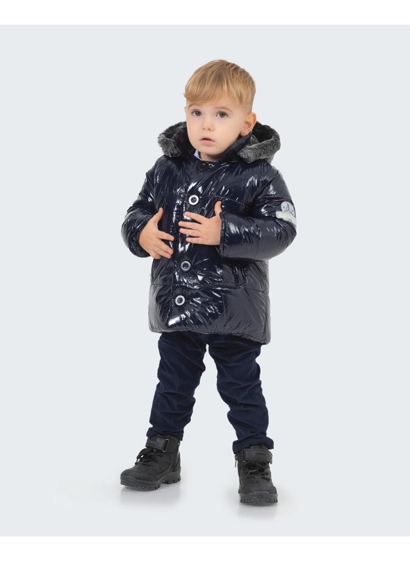 Hooded Water and Windproof Girl's Boy's Coat 13441
