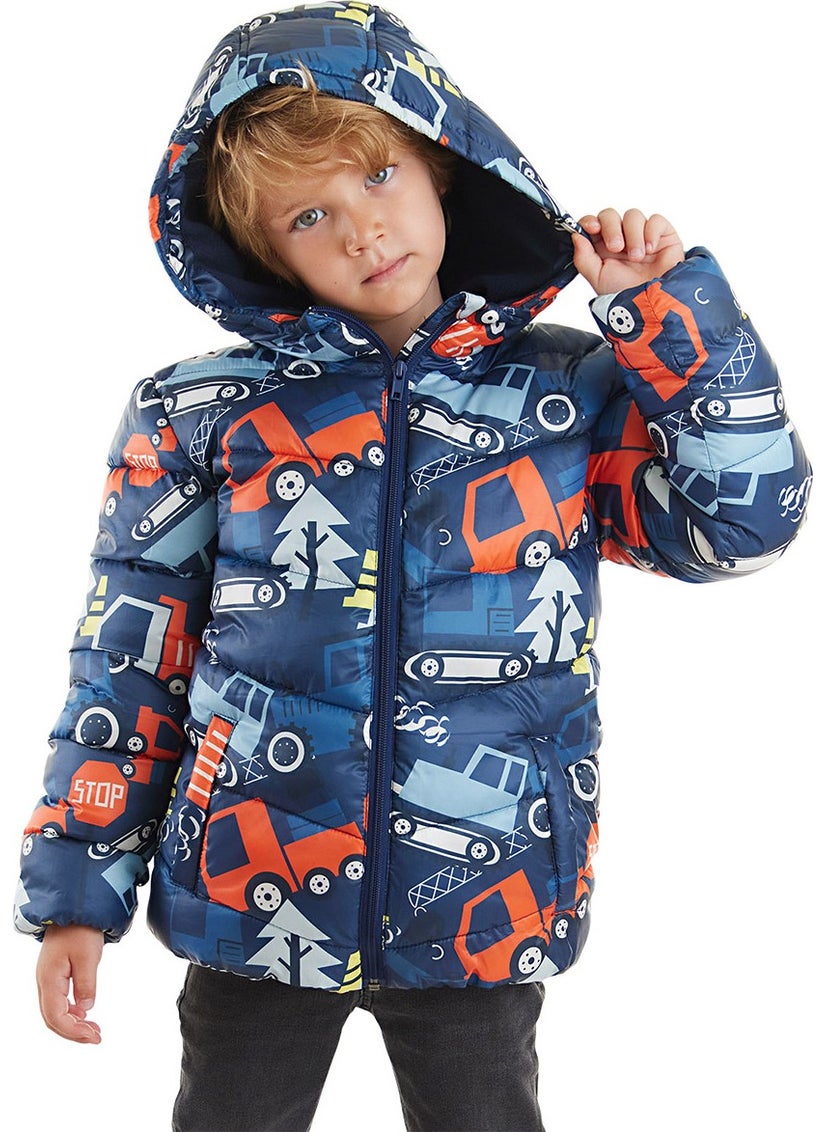 Cars Boy Water Repellent Hooded Coat