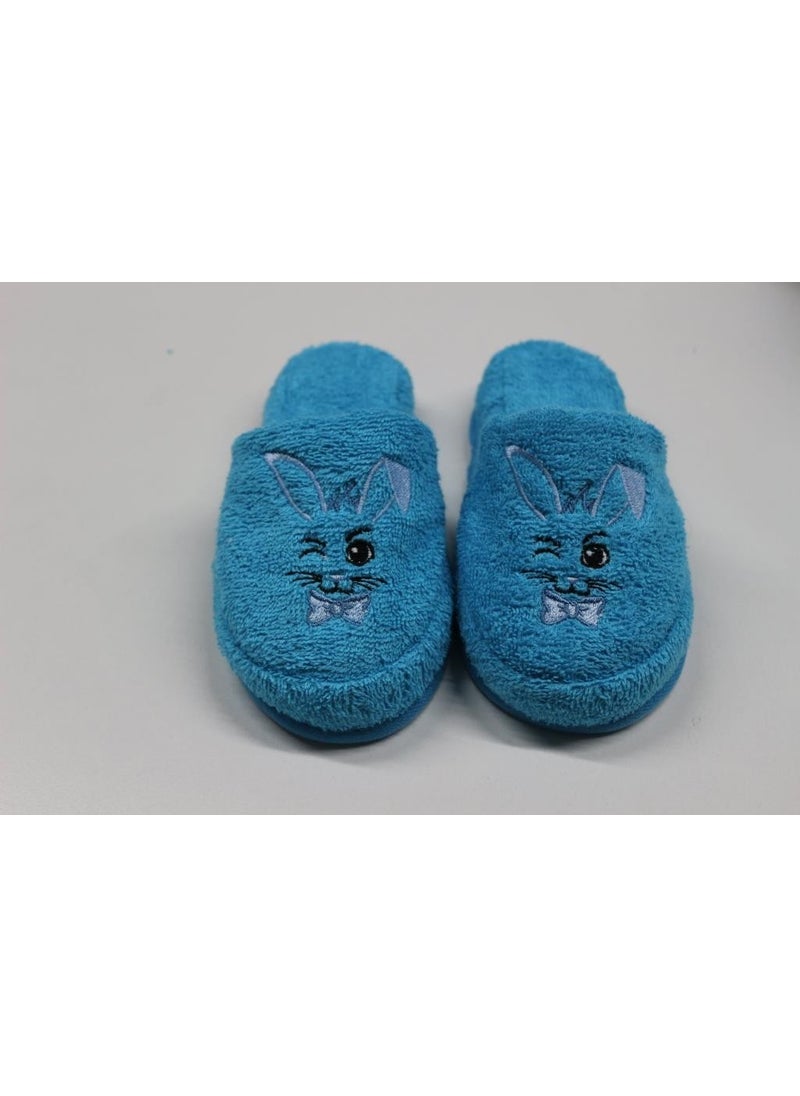 Rabbit Embroidery Children's Slippers Pool Bathroom Hotel Boys' House Slippers