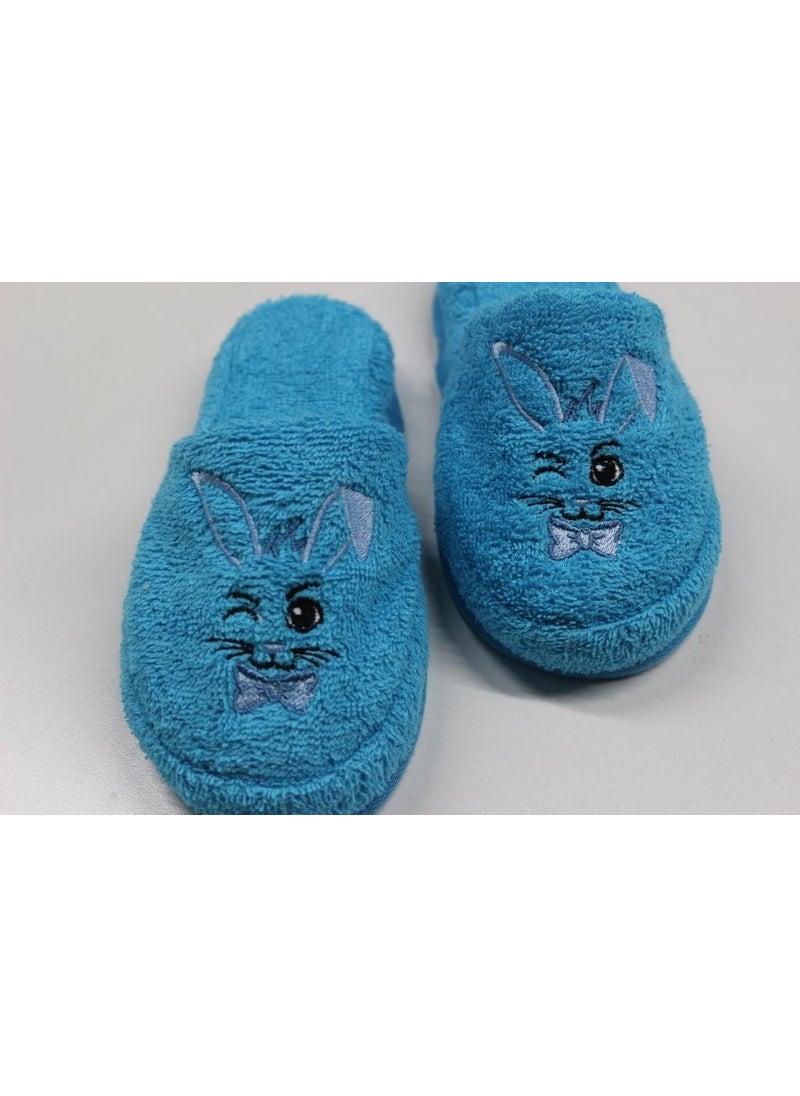 Rabbit Embroidery Children's Slippers Pool Bathroom Hotel Boys' House Slippers