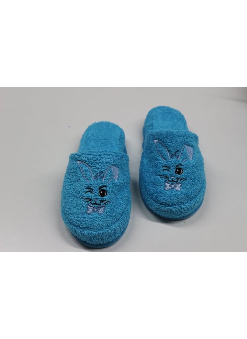 Rabbit Embroidery Children's Slippers Pool Bathroom Hotel Boys' House Slippers