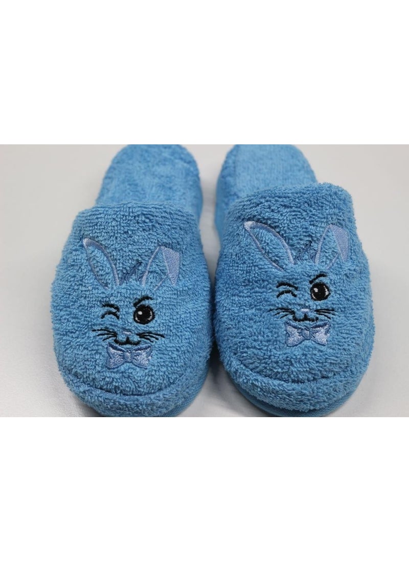 Rabbit Embroidery Children's Slippers Pool Bathroom Hotel Boys' House Slippers