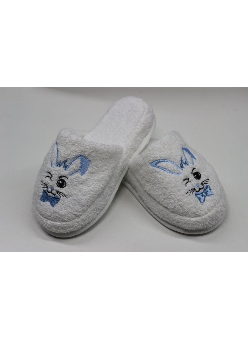 Rabbit Embroidery Children's Slippers Pool Bathroom Hotel Boys' House Slippers