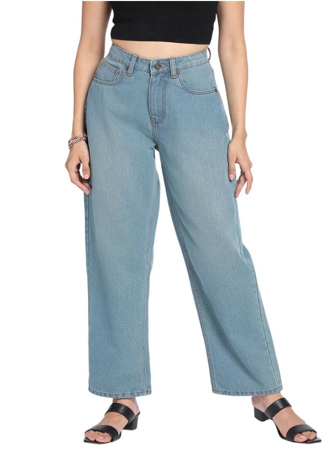 Relaxed Fit Indigo Denim Jeans