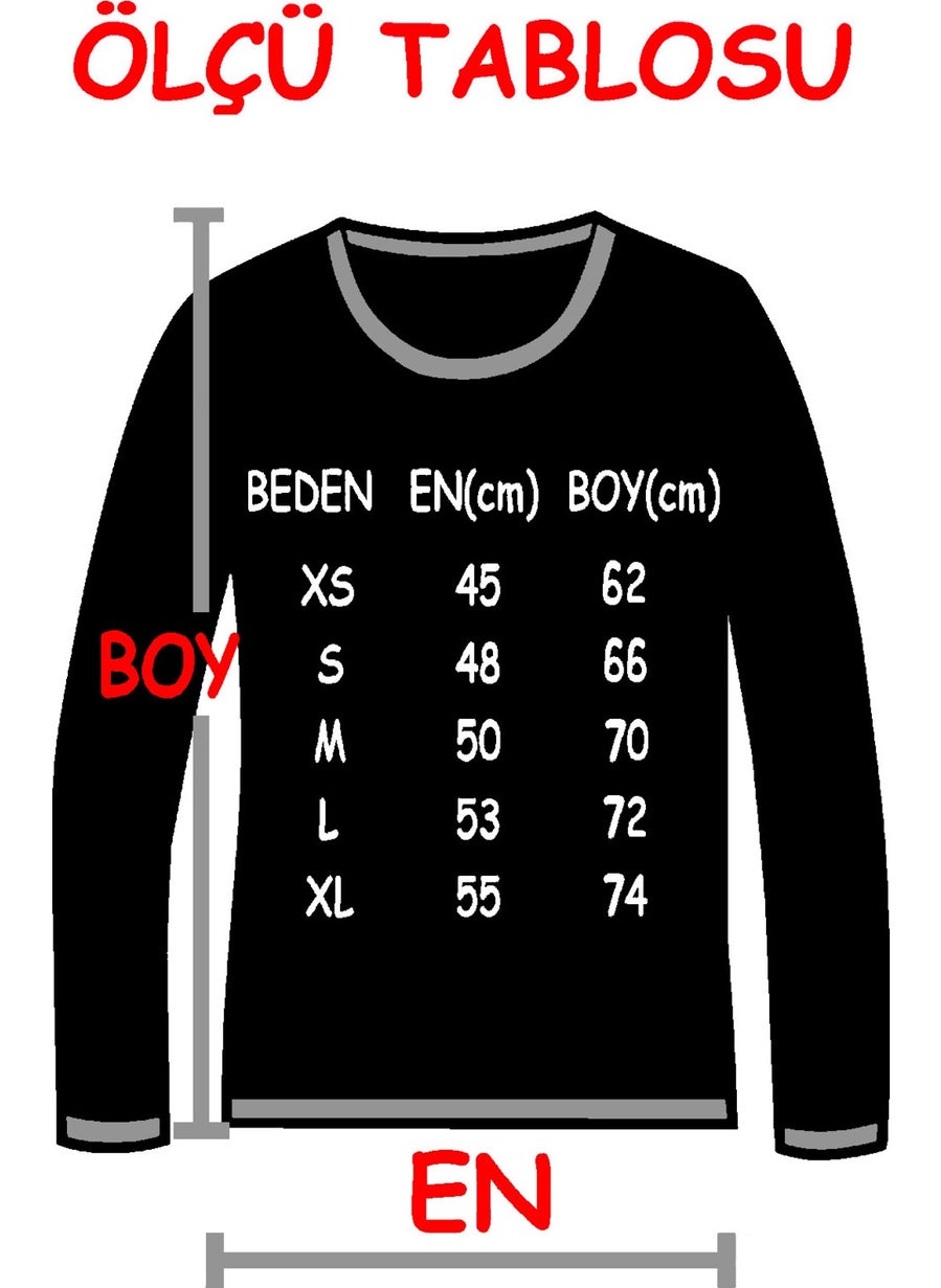 Chicago Basket Crew Neck Black Long Sleeve Combed Cotton Women's T-Shirt