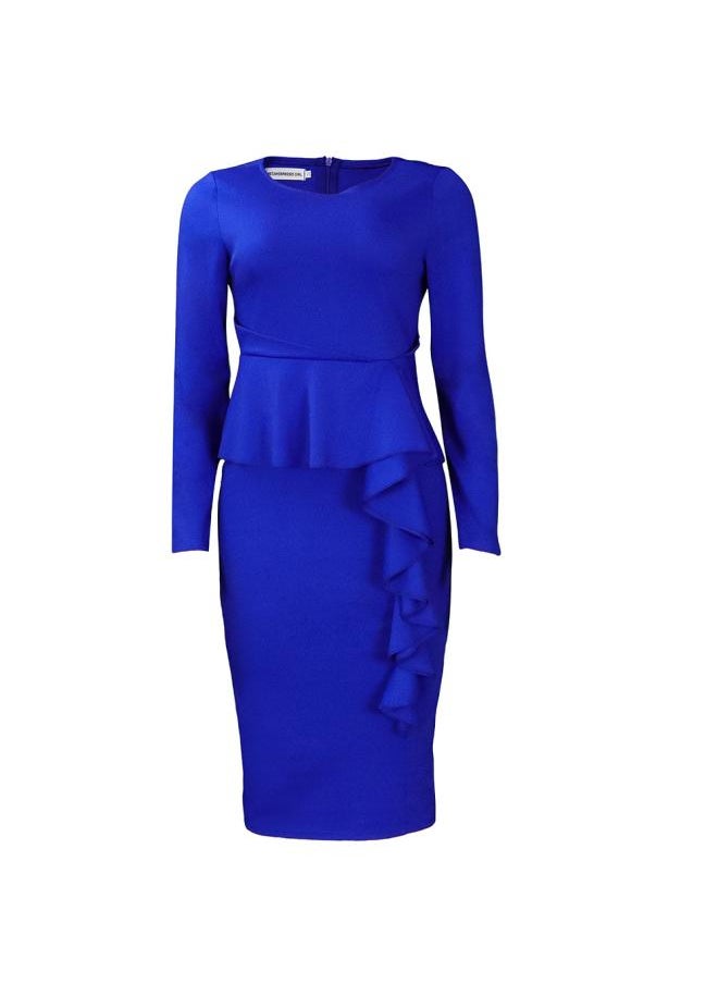 D3 9 Women's Clothing Autumn And Winter New Fashion Elegant N Plus Size Commuter Pencil Skirt European And American Dress