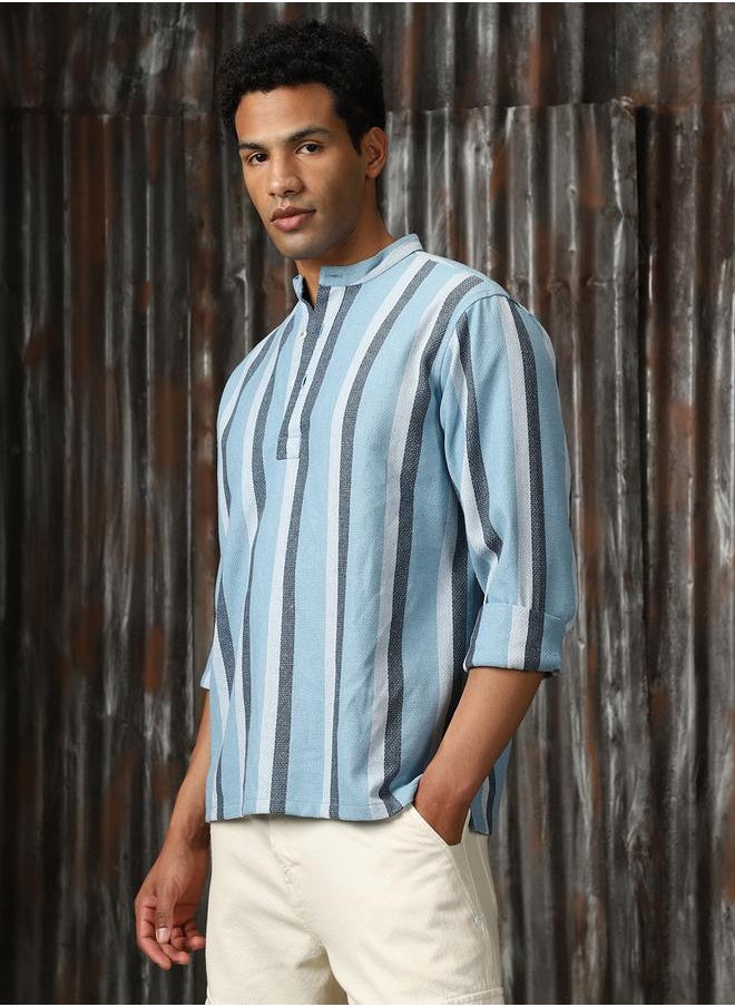 Men Relaxed Fit Striped Casual Shirt