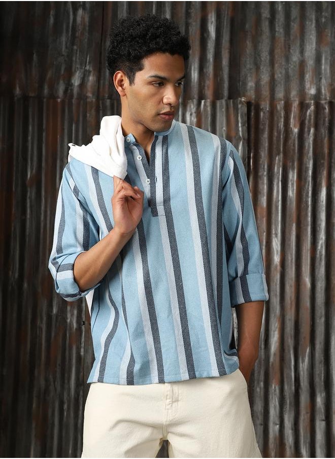 Men Relaxed Fit Striped Casual Shirt