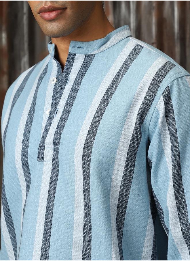 Men Relaxed Fit Striped Casual Shirt