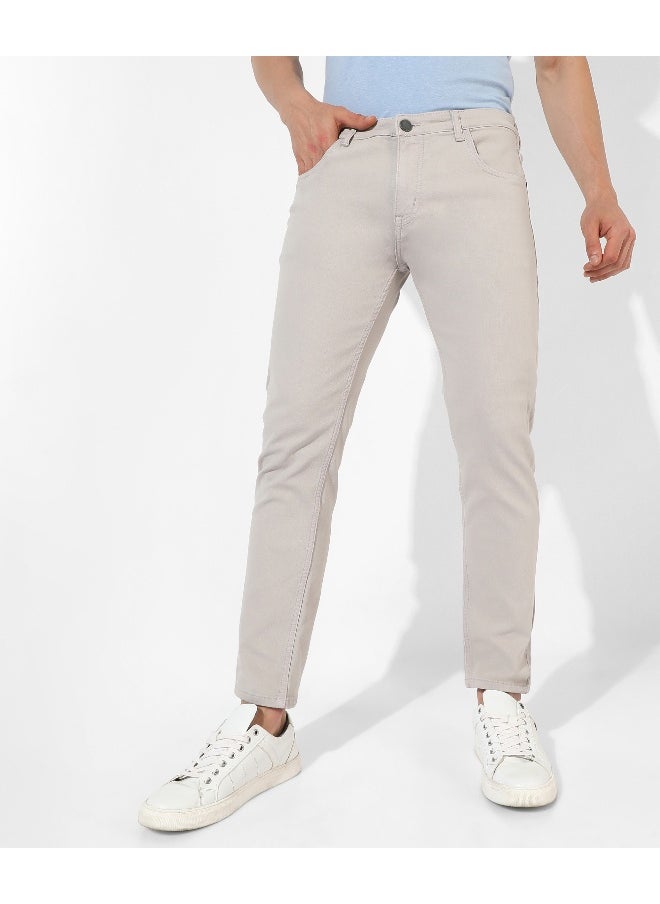 Men's Classic Grey Regular Fit Denim Jeans