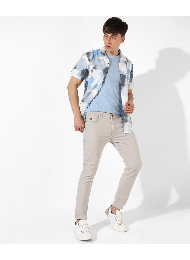 Men's Classic Grey Regular Fit Denim Jeans