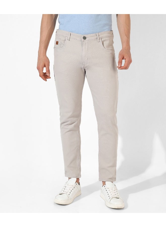 Men's Classic Grey Regular Fit Denim Jeans