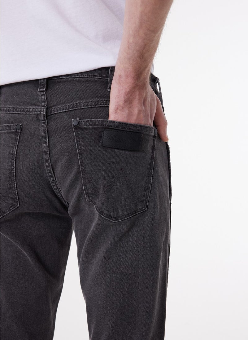 Slim Fit Slim Fit Low Waist Dark Gray Flexible Larston Jean Denim Jeans
