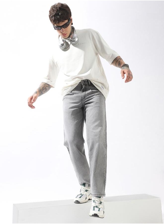 Men Comfort Relaxed Tappered Fit Mid-Rise Jeans