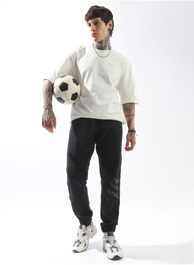 Men Comfort Straight Fit Mid-Rise Jeans Jogger