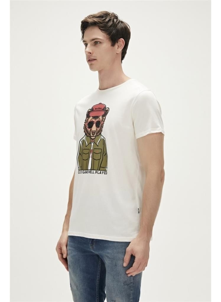 GOOD GAME T-SHIRT CREAM Men's T-Shirt 23.01.07.009-C04
