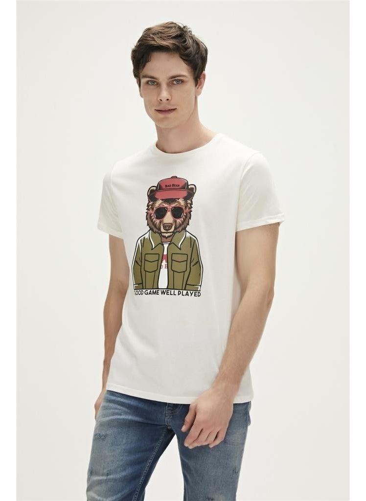 GOOD GAME T-SHIRT CREAM Men's T-Shirt 23.01.07.009-C04