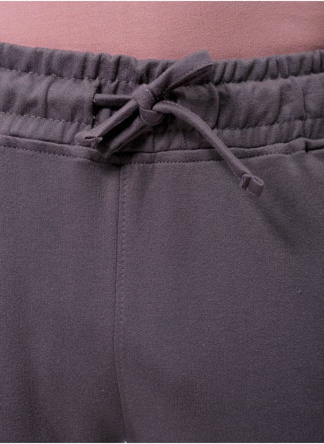Men Slim Fit Solid Mid-Rise Stretchable Knitted Jogger Trousers
