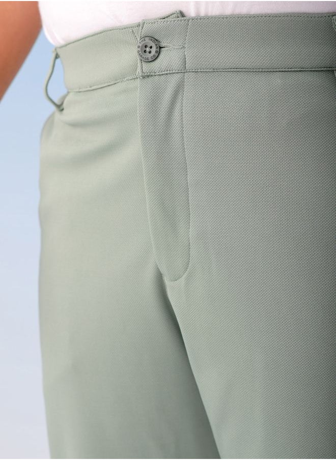 Men Plus Size Regular Fit Self Design Mid-Rise Stretchable Chino Joggers