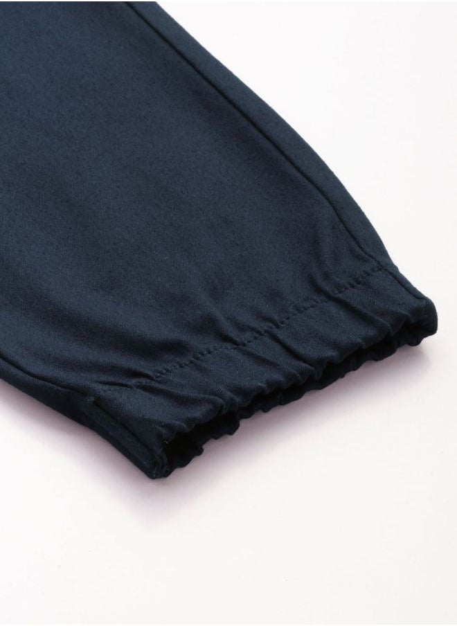 Men Slim Fit Solid Mid-Rise Stretchable Chino Joggers
