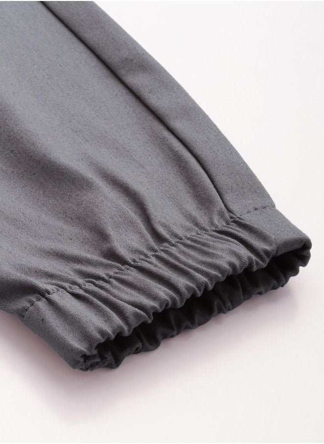 Men Slim Fit Solid Mid-Rise Stretchable Chino Joggers