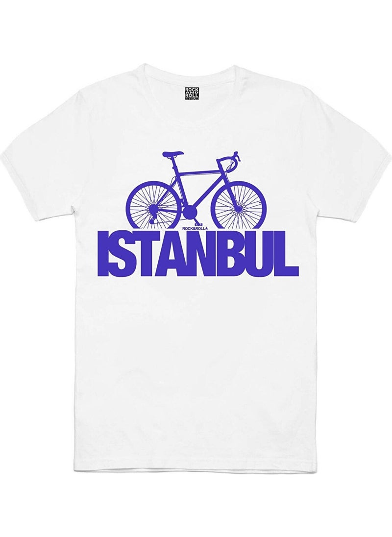 Istanbul Bicycle White, Turkey Crescent Star White, Istanbul Letters Black Men's 3-Piece Eco Pack T-Shirt