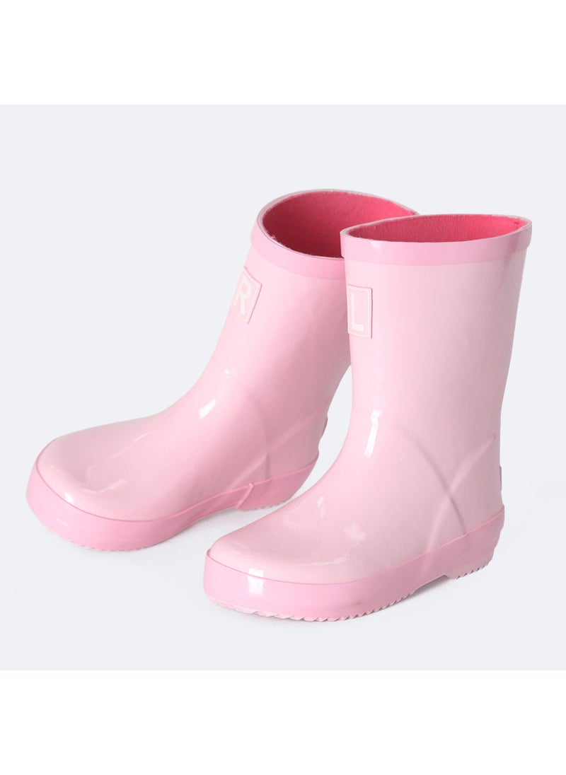 Kids Rain Boots Non-Slip Reflective Waterproof Pink