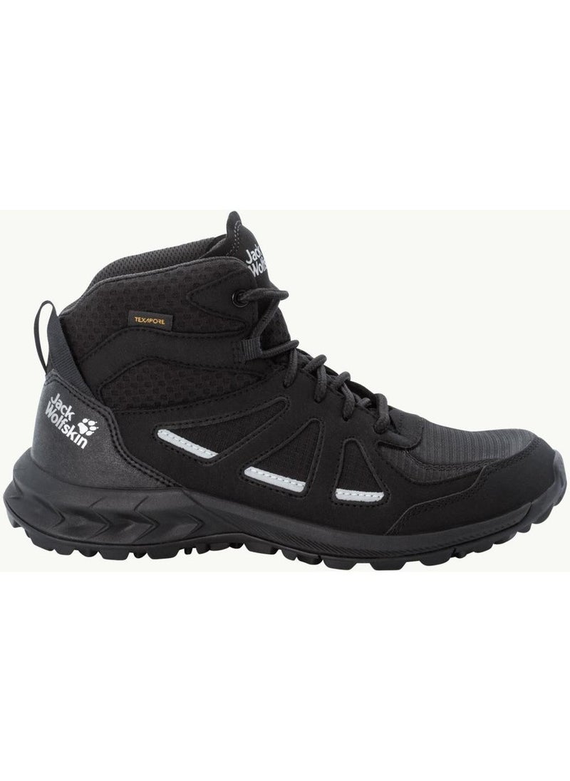 4051331 Woodland 2 Texapore Mid W Black/grey Women's Outdoor Boots
