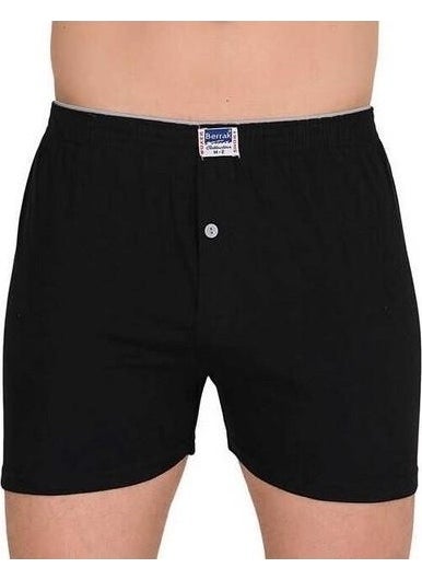 2 Pieces Clear 1099 Buttoned Men's Boxer 100% Cotton Combed Cotton Boxer