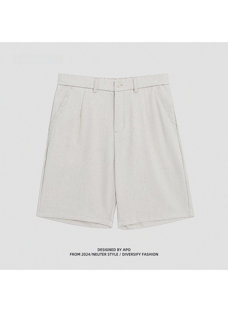 Summer Cotton Linen Casual Shorts for Men Noirnoir