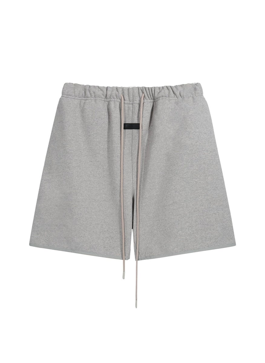 FEAR OF GOD ESSENTIALS Drawstring Fleece Shorts Grey (fleece-lined)